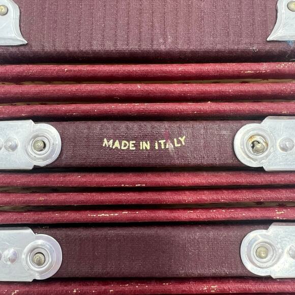 Vintage Musical Concertina Accordion Squeezebox Made in Italy - Picture 4 of 15